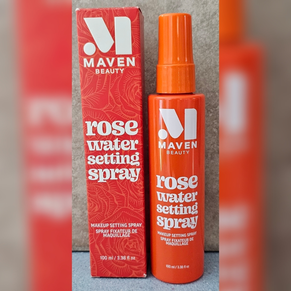 Maven Beauty Rose Water Setting Spray 3.38 Ounces New in Box